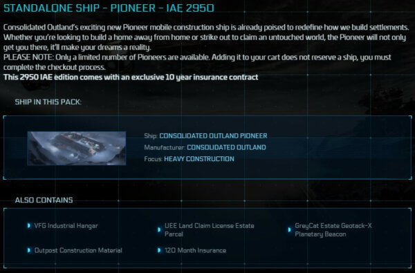 Ship Pioneer 1