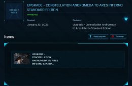 Constellation Andromeda To Ares Inferno Upgrade Ccu