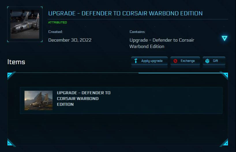 Banu Defender to Drake Corsair Upgrade CCU