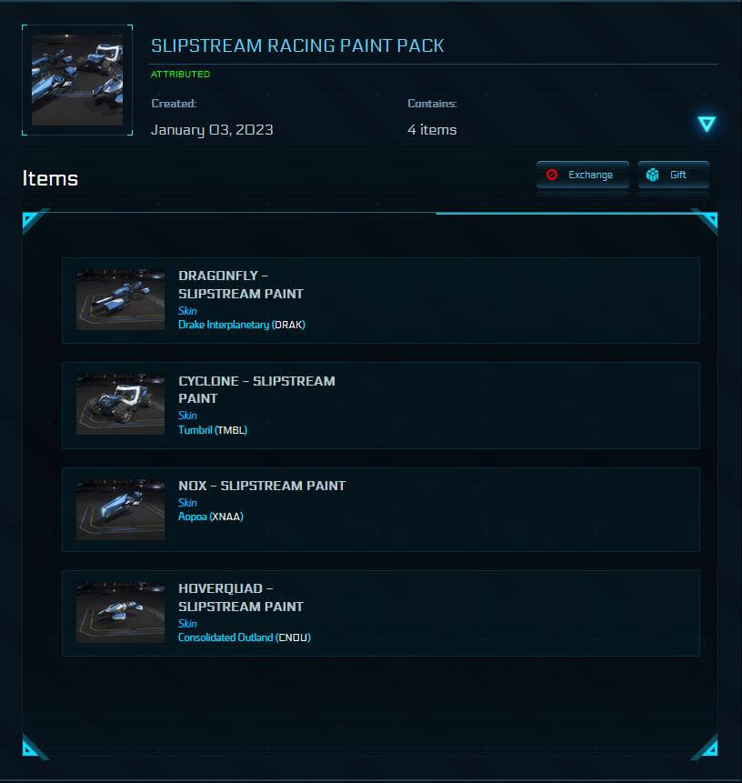 Slipstream Racing Paint Pack in blue