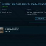RSI Mantis to MISC Razor EX Upgrade CCU
