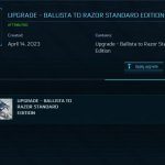 Ballista to Razor Upgrade CCU