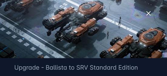 Ballista to SRV Upgrade CCU