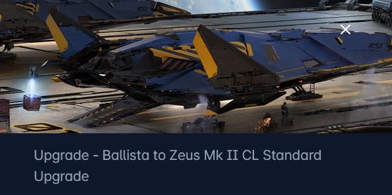 Ballista To Zeus Mk 2 Cl