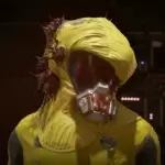 Radioactive Yellow Lost Plague Helmet