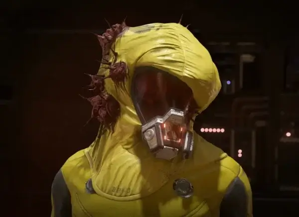 Radioactive Yellow Lost Plague Helmet