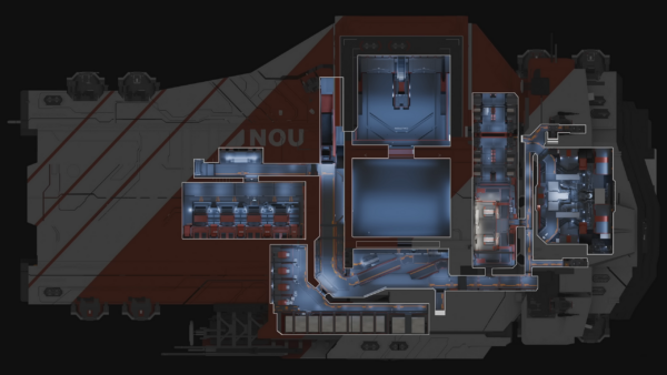 Pioneer 3D Model Cutout Main Level