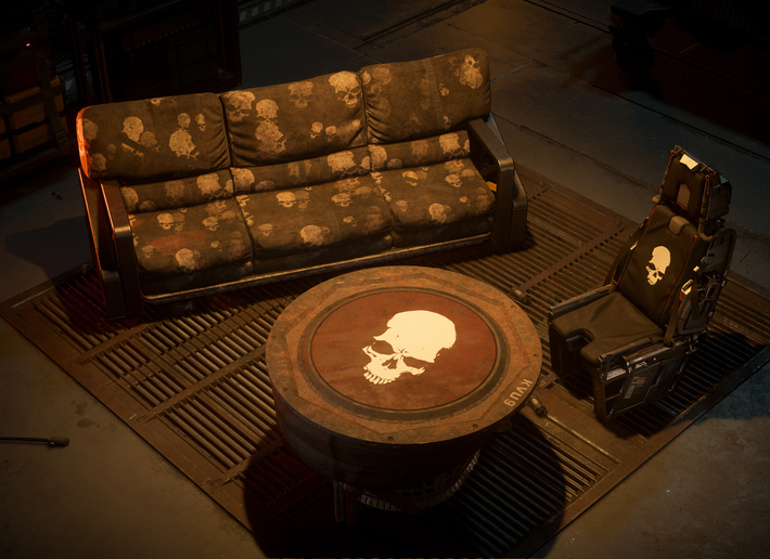 Salvaged Skull Parlor Set