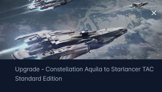 Constellation Aquila to Starlancer TAC Upgrade CCU