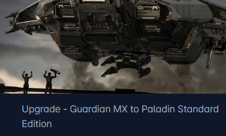 Mirai Guardian MX to Anvil Paladin Upgrade CCU