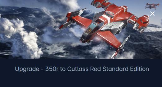 Origin 350r to Drake Cutlass Red Upgrade CCU