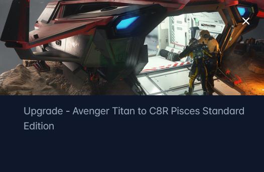 Aegis Avenger Titan to Anvil C8R Pisces Upgrade CCU