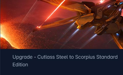 Drake Cutlass Steel to RSI Scorpius Upgrade CCU