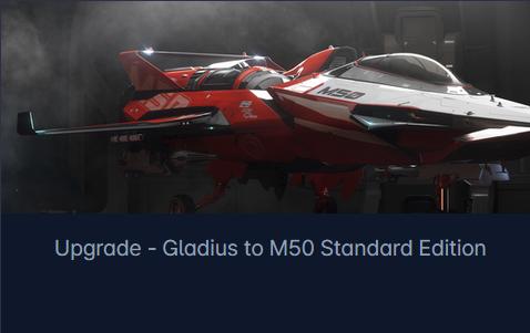 Aegis Gladius to Origin 50 Upgrade CCU