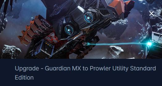 Mirai Guardian MX to Esperia Prowler Utility Upgrade CCU