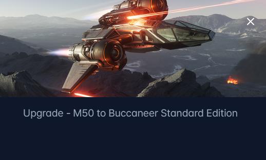 Origin M50 to Drake Buccaneer Upgrade CCU