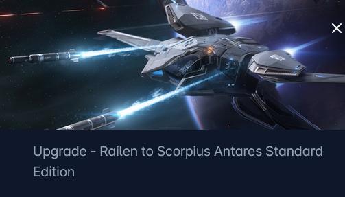 Gatac Railen to RSI Scorpius Antares Upgrade CCU