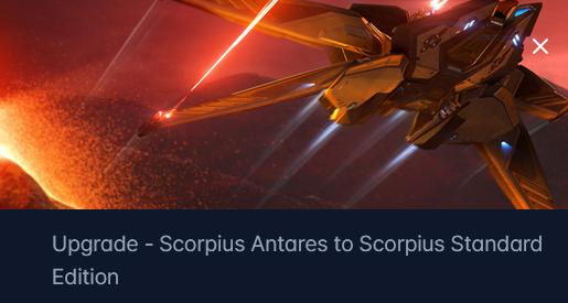 RSI Scorpius Antares to RSI Scorpius Upgrade CCU