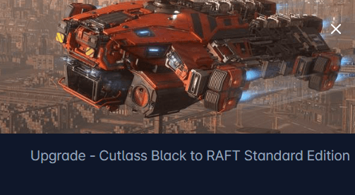 Drake Cutlass Black to Argo Raft Upgrade CCU