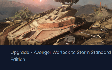 Aegis Avenger Warlock to Tumbril Storm Upgrade CCU