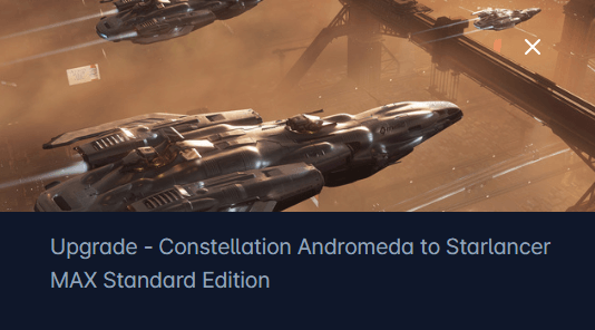 RSI Constellation Andromeda to MISC Starlancer Max Upgrade CCU