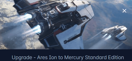 Crusader Ares Ion to Mercury Star Runner Upgrade CCU
