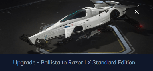 Anvil Ballista to Mirai Razor LX Upgrade CCU