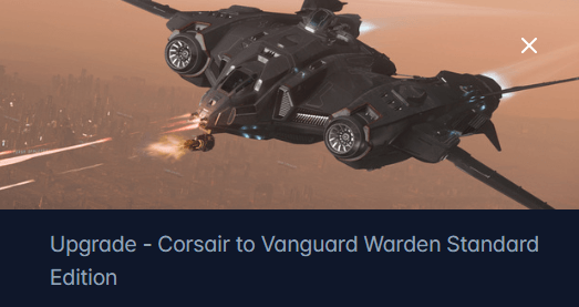Drake Corsair to Aegis Vanguard Warden Upgrade CCU