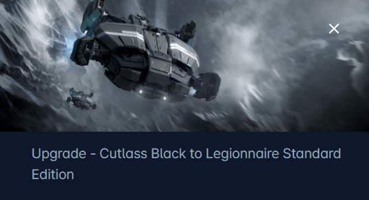 Drake Cutlass Black to Anvil Legionnaire Upgrade CCU