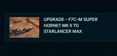 F7C-M Super Hornet MK 2 to MISC Starlancer Max Upgrade CCU