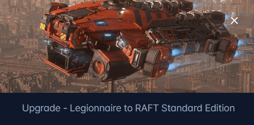 Anvil Legionnaire to Argo Raft Upgrade CCU