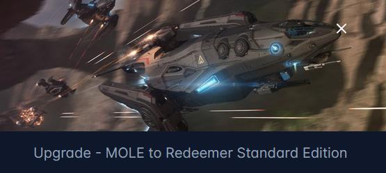 Argo Mole to Aegis Redeemer Upgrade CCU