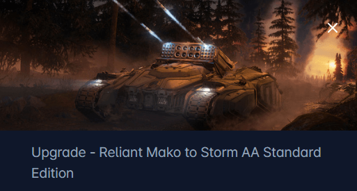 MISC Reliant Mako to Tumbril Storm AA Upgrade CCU