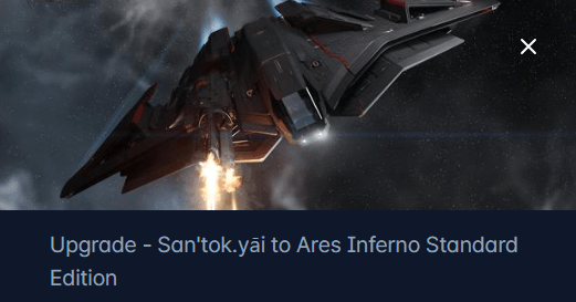 Aopoa SAN’TOK.YĀI to Crusader Ares Inferno Upgrade CCU