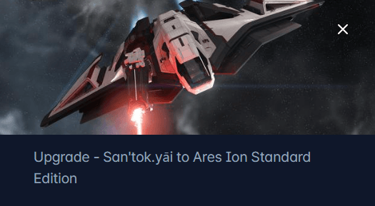 Aopoa SAN’TOK.YĀI to Crusader Ares Ion Upgrade CCU
