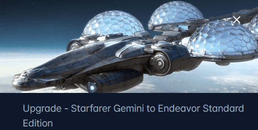 MISC Starfarer Gemini to MISC Endeavor Upgrade CCU