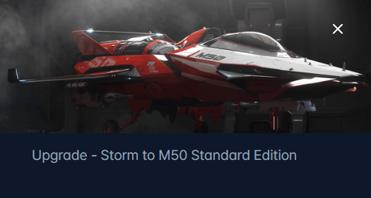 Tumbril Storm to Origin M50 Upgrade CCU