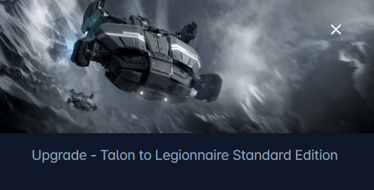 Esperia Talon to Anvil Legionnaire Upgrade CCU
