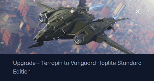 Anvil Terrapin to Aegis Vanguard Hoplite Upgrade CCU