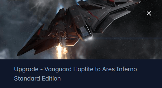 Aegis Vanguard Hoplite to Crusader Ares Inferno Upgrade CCU