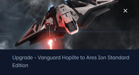Aegis Vanguard Hoplite to Crusader Ares Ion Upgrade CCU