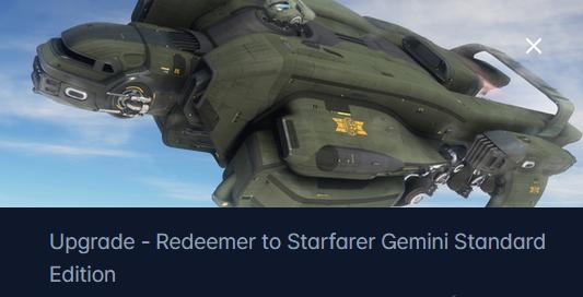 Aegis Redeemer to MISC Starfarer Gemini Upgrade CCU