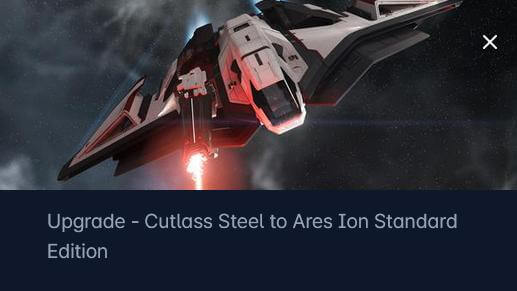 Drake Cutlass Steel to Crusader Ares Ion Upgrade CCU