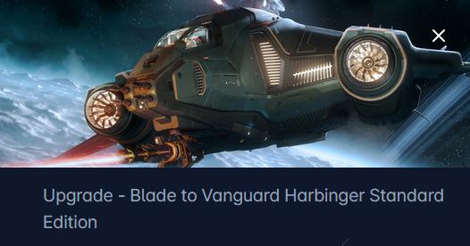 Esperia Blade to Aegis Vanguard Harbinger Upgrade CCU