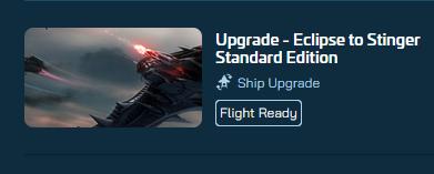 Aegis Eclipse to Esperia Stinger Upgrade CCU