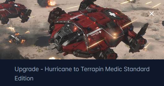 Anvil Hurricane to Anvil Terrapin Medic Upgrade CCU