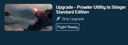 Esperia Prowler Utility to Esperia Stinger Upgrade CCU