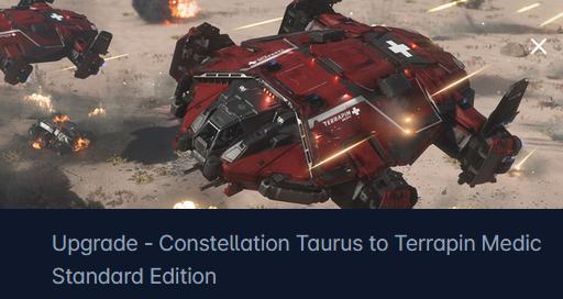 RSI Constellation Taurus to Anvil Terrapin Medic Upgrade CCU