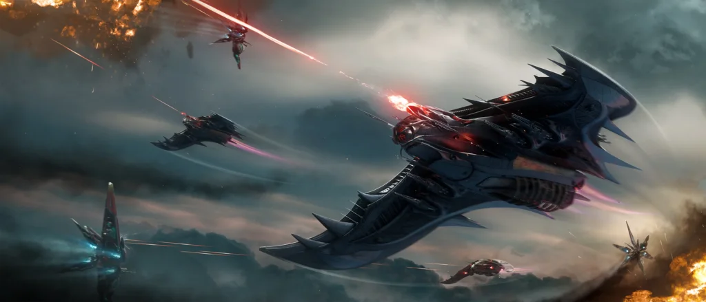 Star Citizen Vncl Stinger Fight Mode Clouds 4K Colourgrade