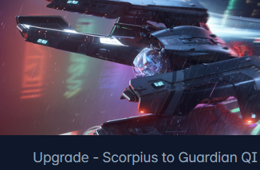 RSI Scorpius to Mirai Guardian QI Upgrade CCU
